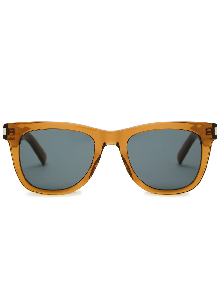Saint Laurent Wayfarer-style Sunglasses In Brown Brown