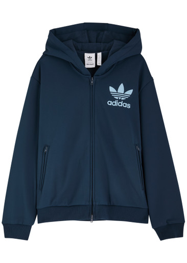 ADIDAS X WALES BONNER Logo hooded jersey sweatshirt | Harvey Nichols