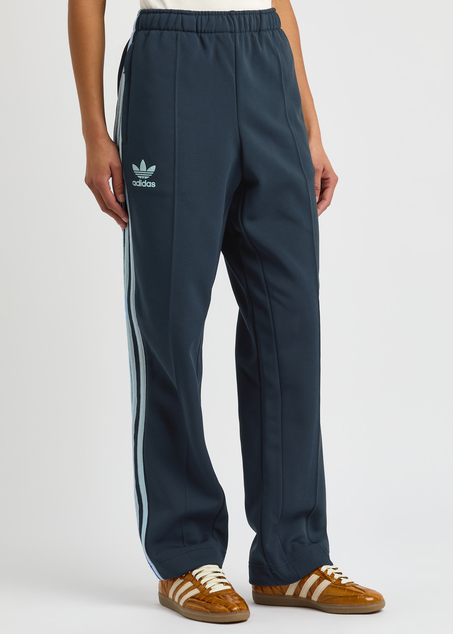Adidas Originals Adidas X Wales Bonner Striped Logo Jersey Track Pants In Navy