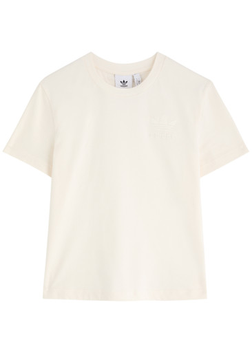 ADIDAS X WALES BONNER Logo-embroidered cotton T-shirt ADIDAS X WALES BONNER Logo-embroidered cotton T-shirt