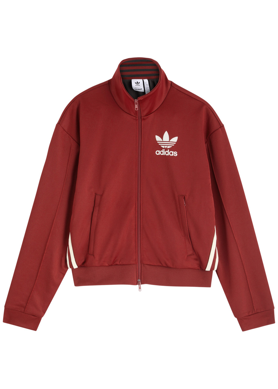 Adidas Originals Adidas X Wales Bonner Logo Jersey Track Jacket In Burgundy
