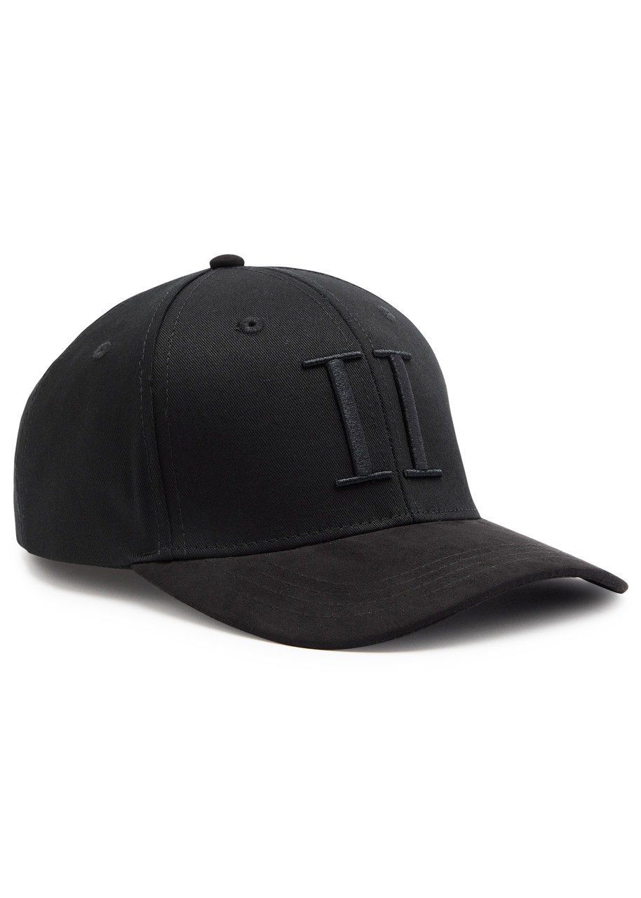 Les Deux Suede Ii Cotton-blend Cap In Black