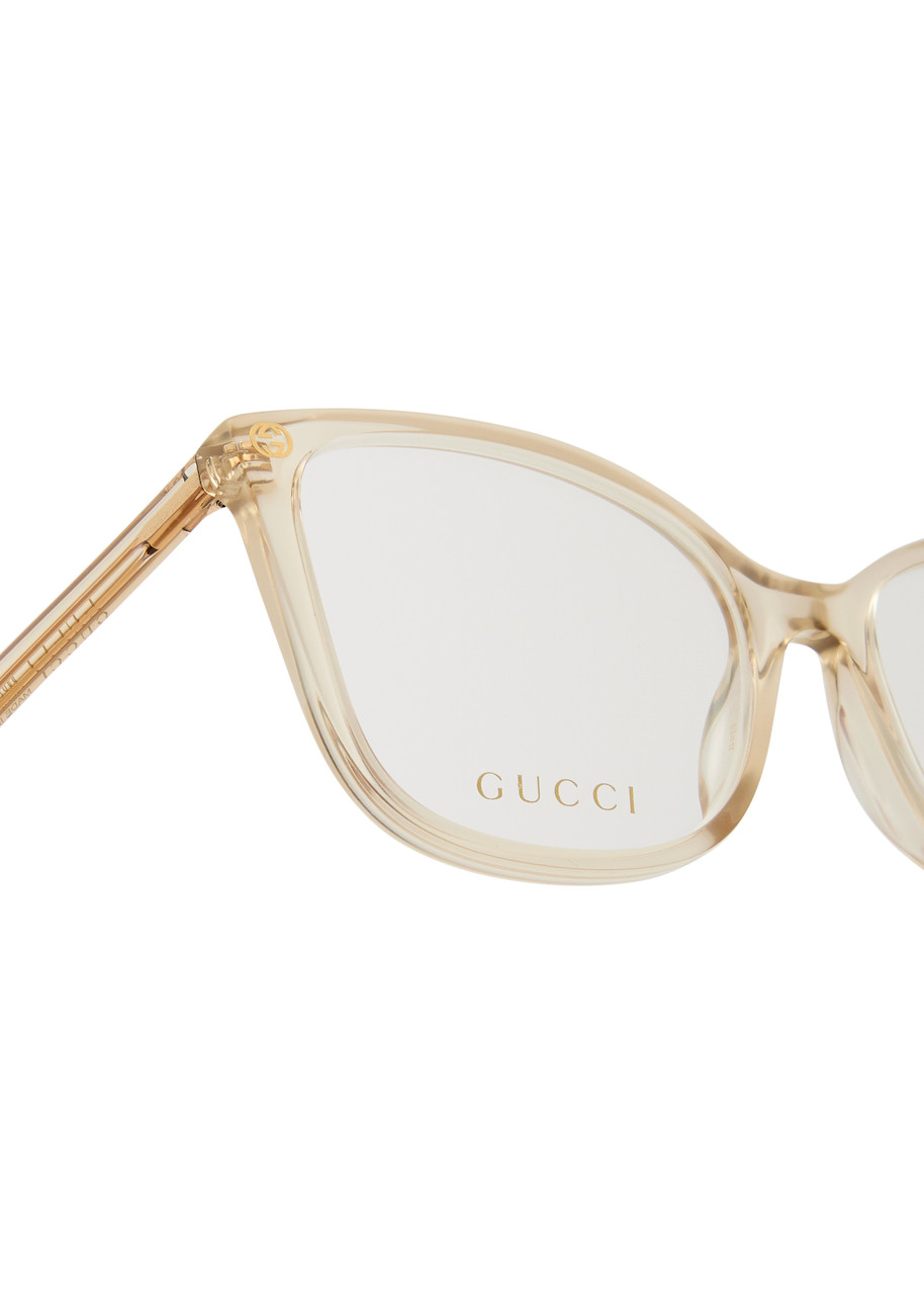  Gucci Square-frame Optical Glasses - Brown Brown - One Size 
