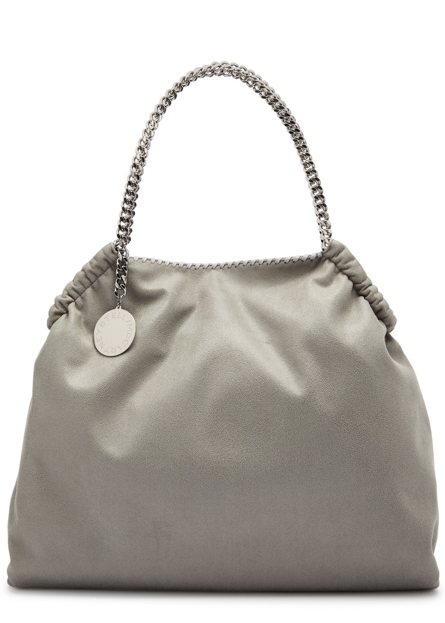 Stella Mccartney Falabella Drawstring Faux Suede Tote - Light Grey - One Size