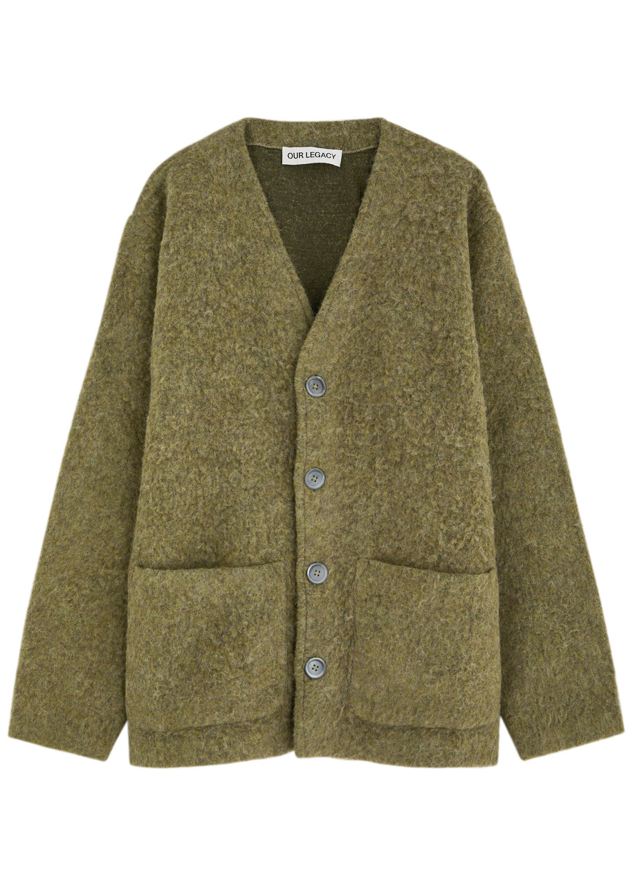 Our Legacy Brushed-knit Cardigan - Green - 52 (IT52 /xl)