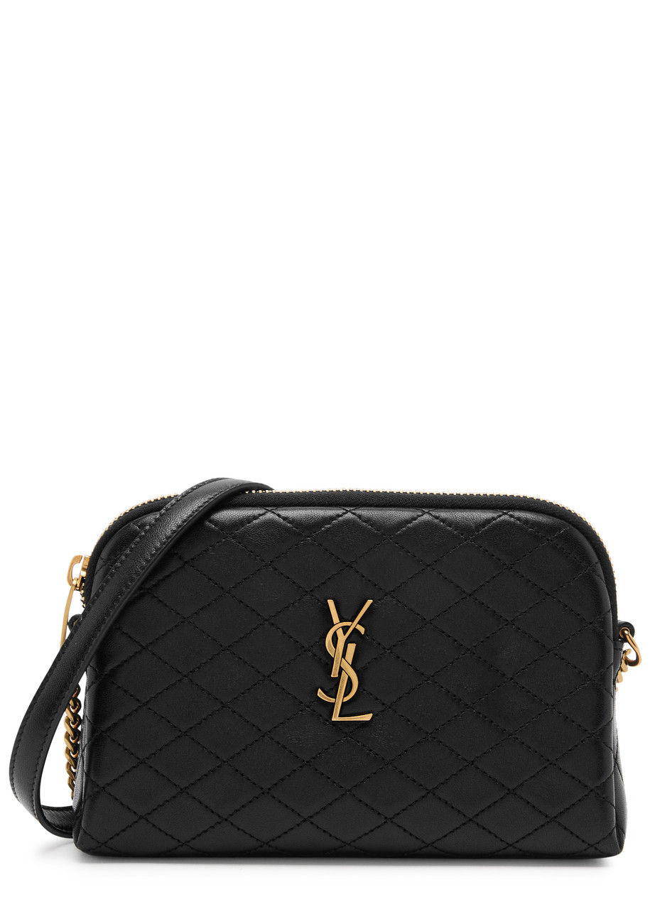 Saint Laurent Gaby Mini Leather Cross-body Bag In Black