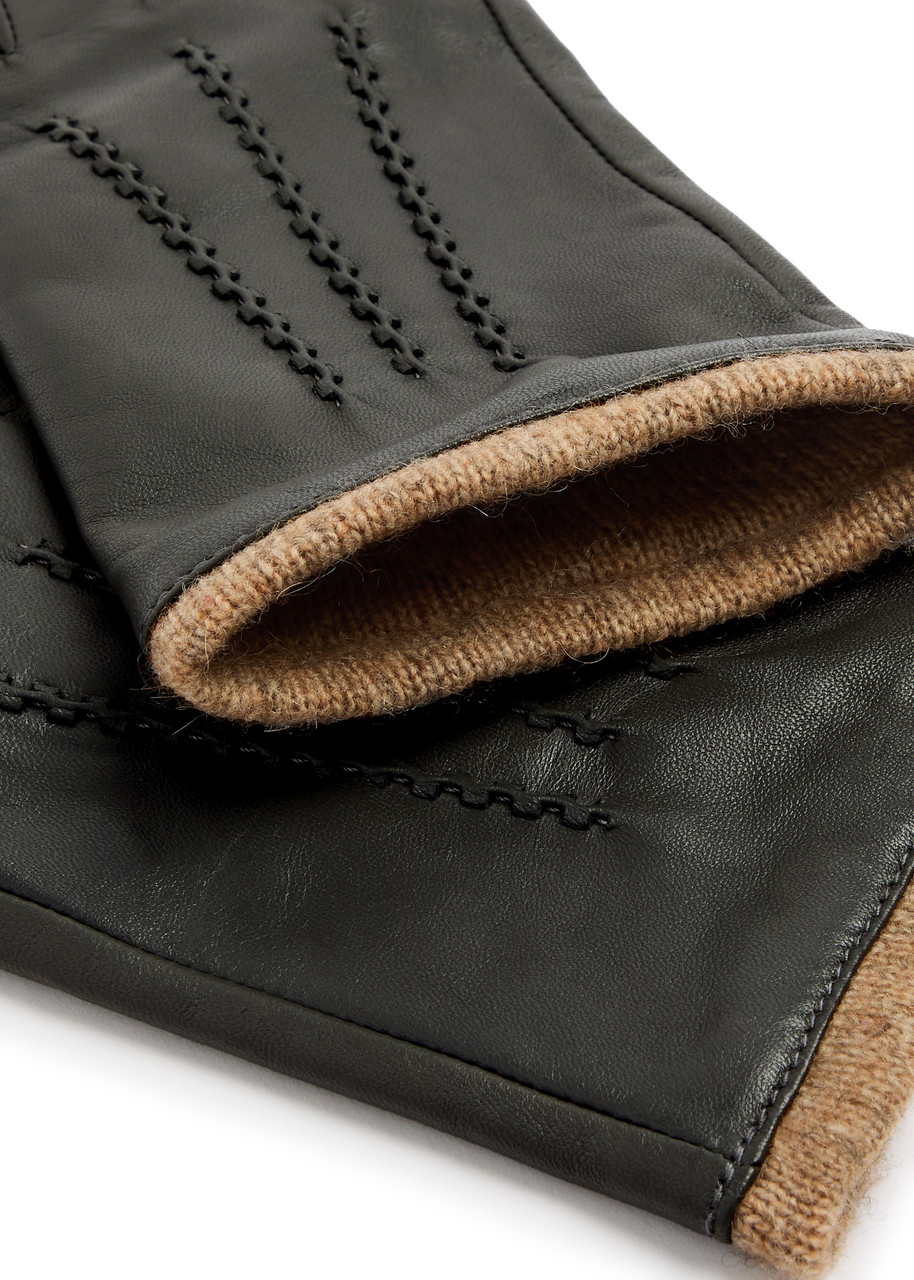 Dents Loraine Leather Gloves In Grey