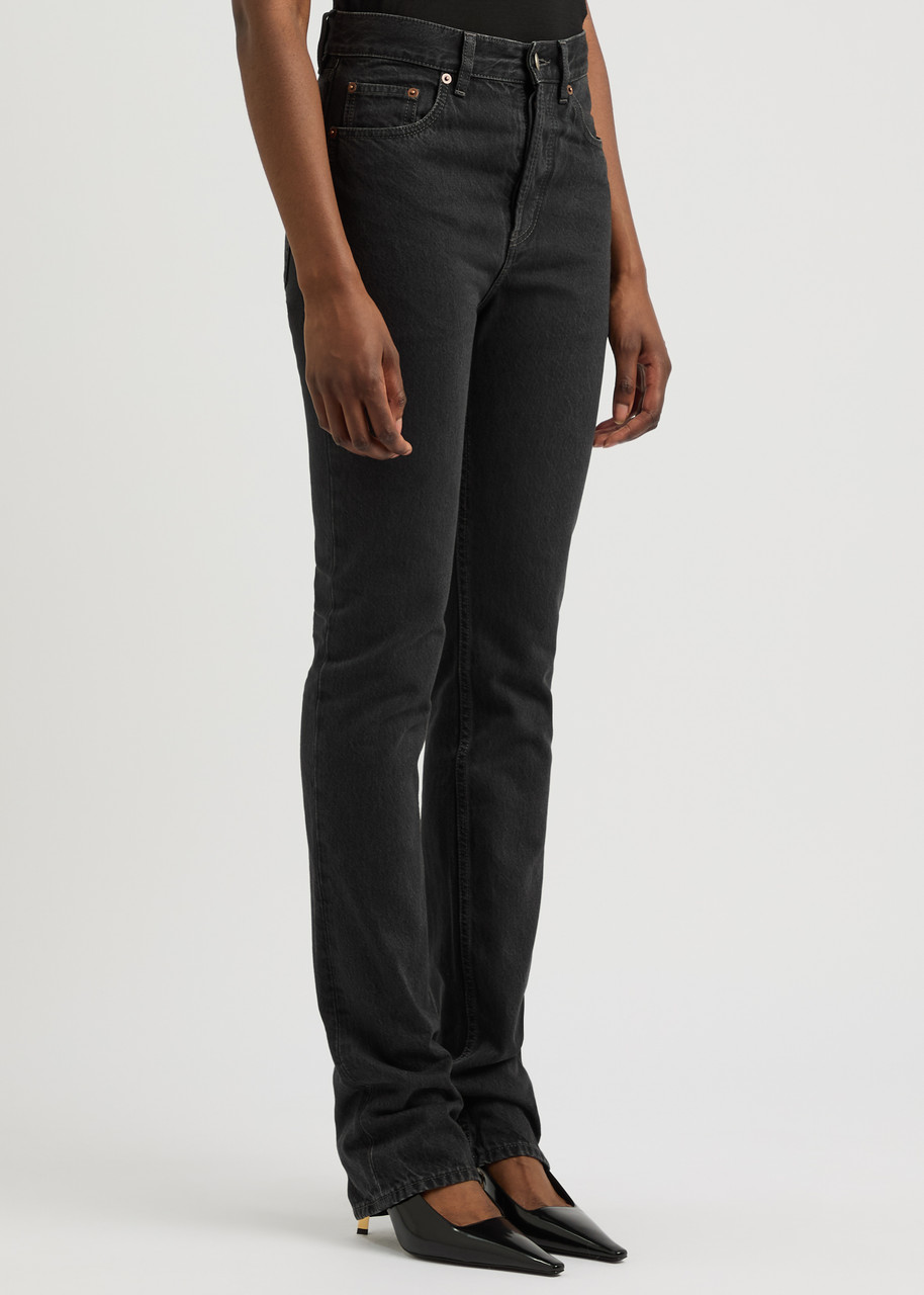 Saint Laurent Black Cotton Jeans In Black
