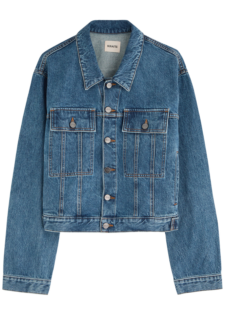 Khaite Saunder Faded Denim Jacket