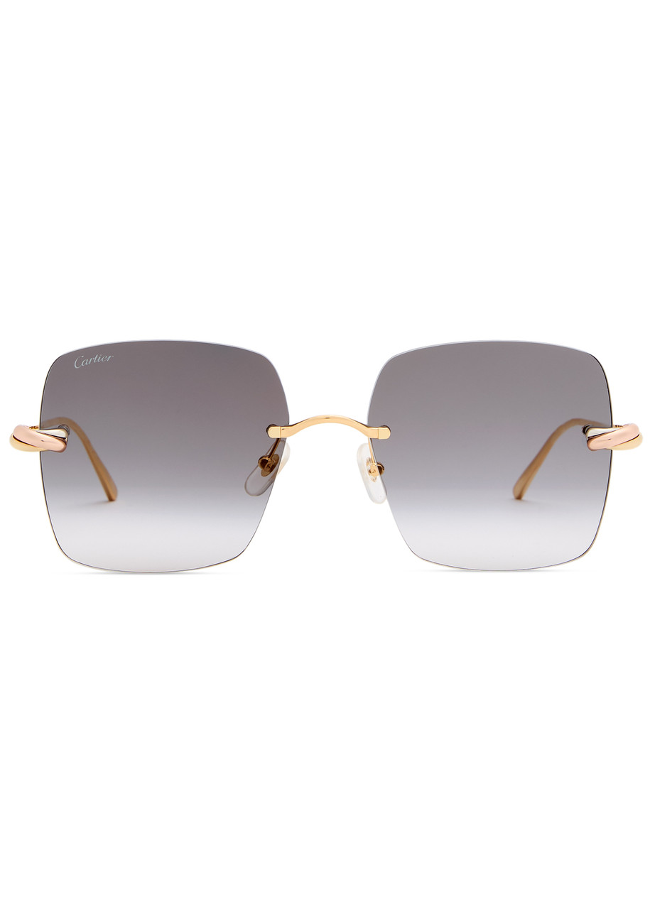 Cartier Trinity Sonnenbrille In Gold