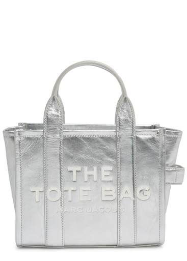 【関税込み】The Small Tote - Marc Jacobs - Leather - Silver Amazon.com: Marc Jacobs Women's The Small Tote, Silver