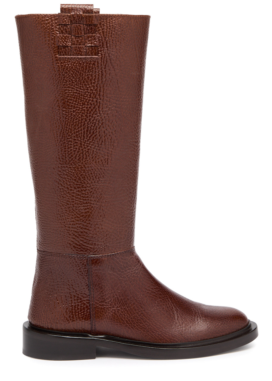 Hereu Anella Leather Knee-high Boots - Brown - 38 (IT38/ UK5)