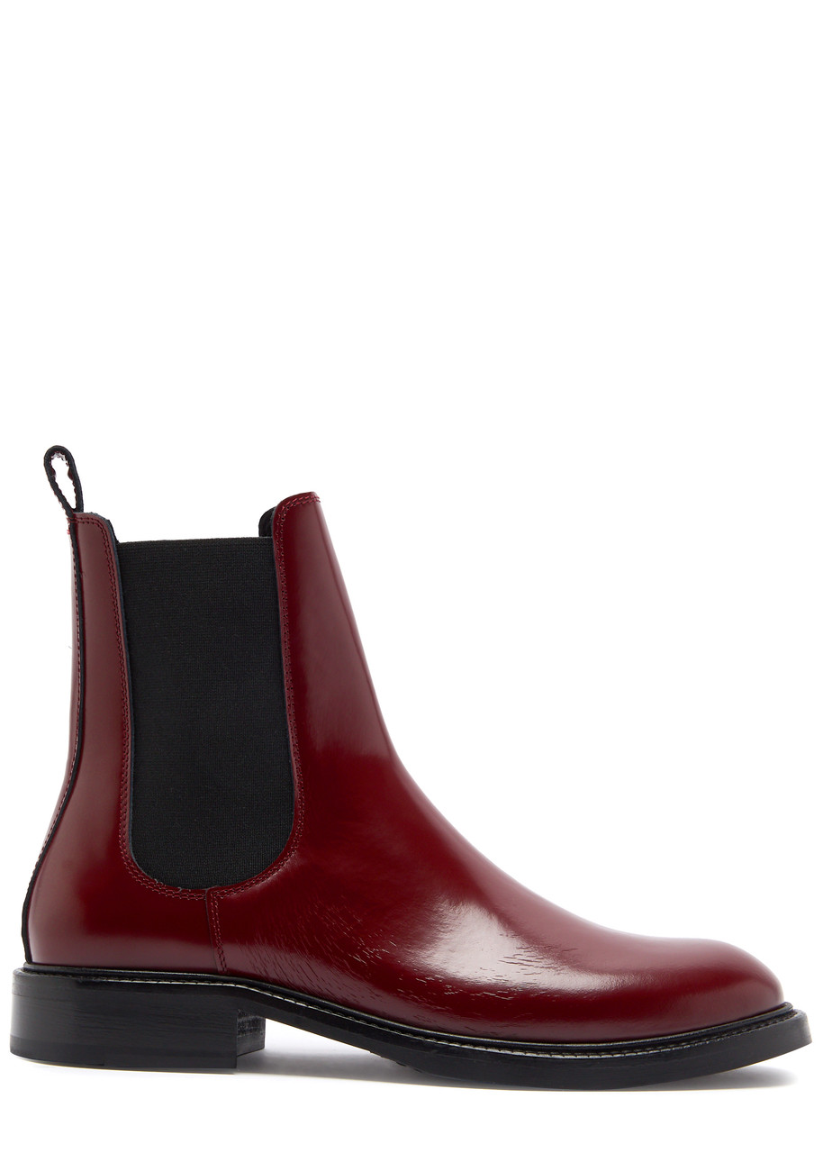 Alohas Lanz Leather Chelsea Boots - Burgundy - 40 (IT40/ UK7)