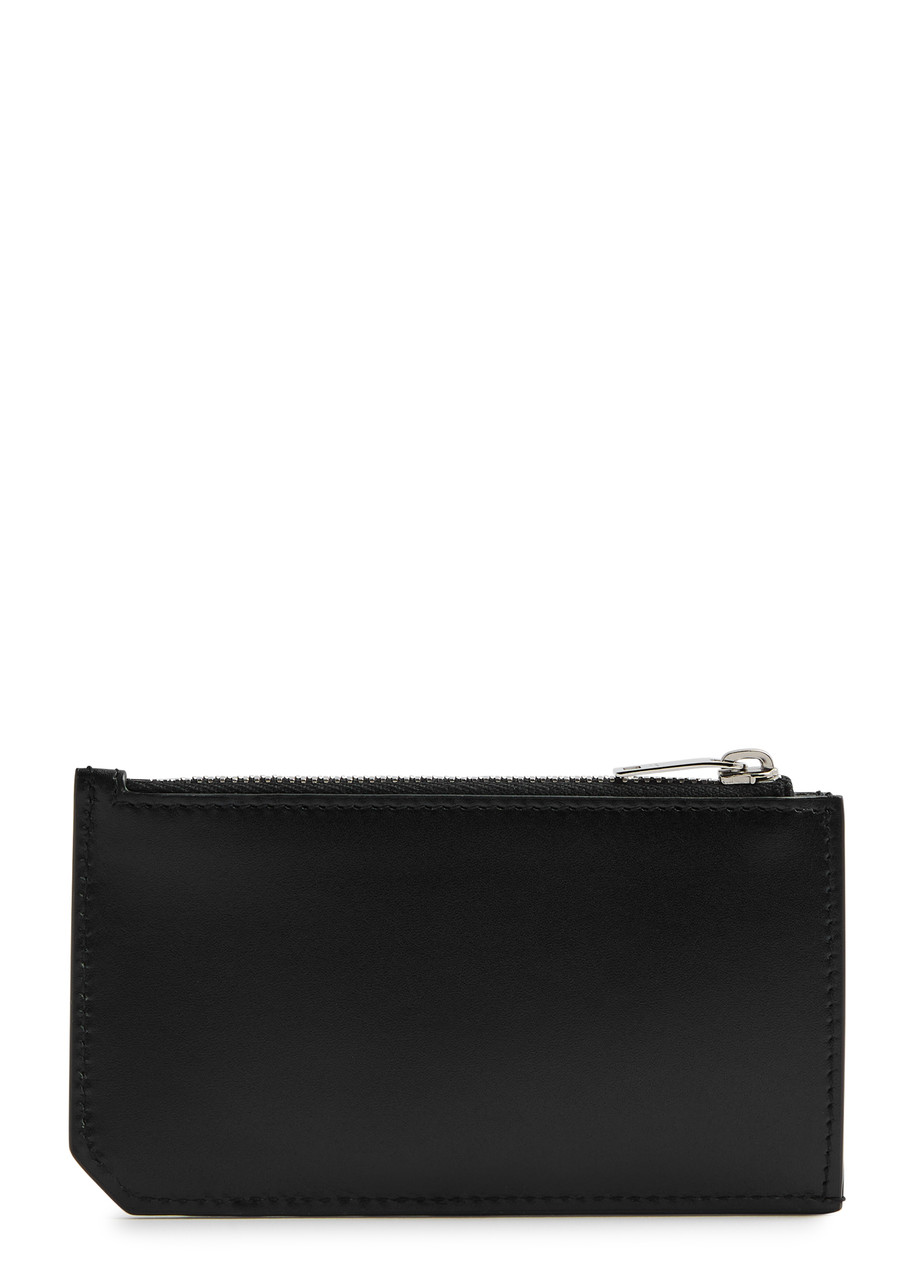 Saint Laurent Calfskin Card Slots Holder In Black
