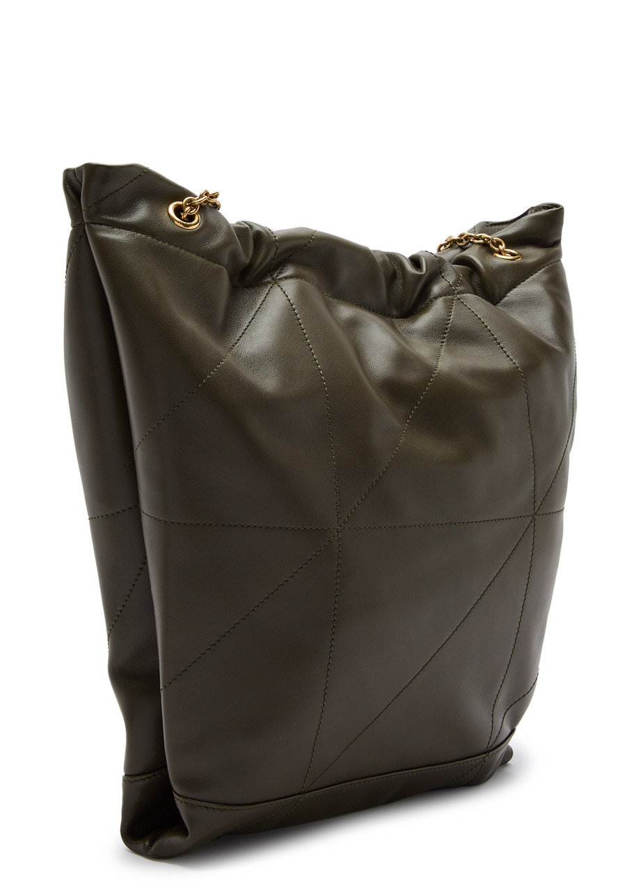 Saint Laurent Jamie 4.3 Leather Shoulder Bag In Khaki
