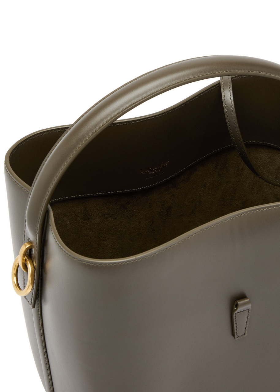 Saint Laurent Le 37 Small Leather Bucket bag – Khaki – One Size