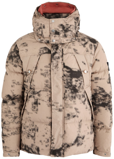 Stone Island Thermo-chromatic Printed Quilted Jacket - Beige