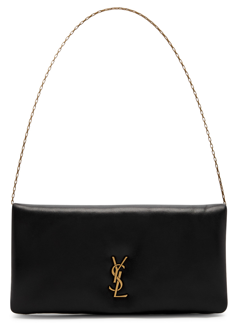 Saint Laurent Calypso Leather Wallet-on-chain - Black - One Size