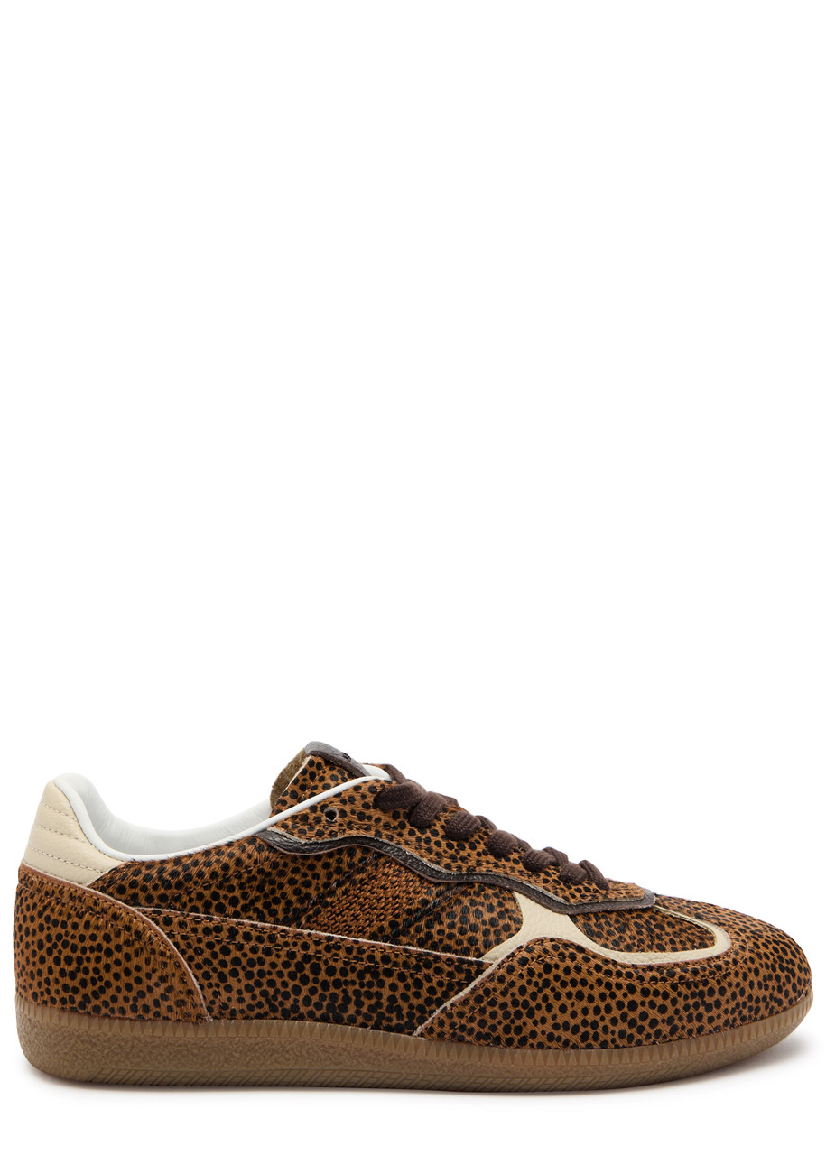 Alohas Womens Tb.490 Leopard-print Leather Low-top Trainers Soft Ta In Leopard