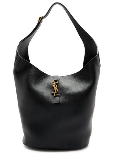 SAINT LAURENT Le 5 Á large grained leather bucket bag | Harvey Nichols