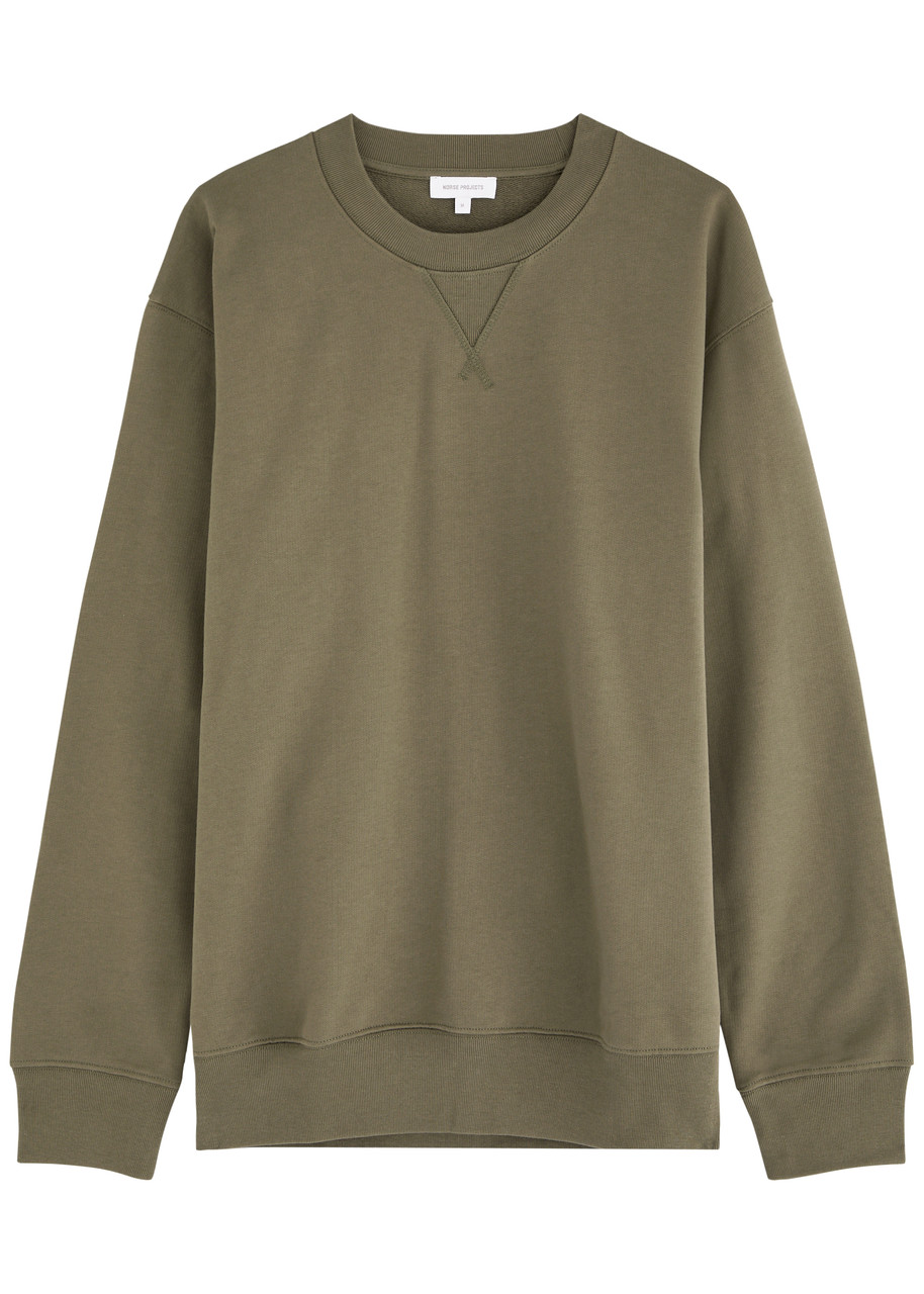 Norse Projects Norse Standard Cotton Sweatshirt In Green