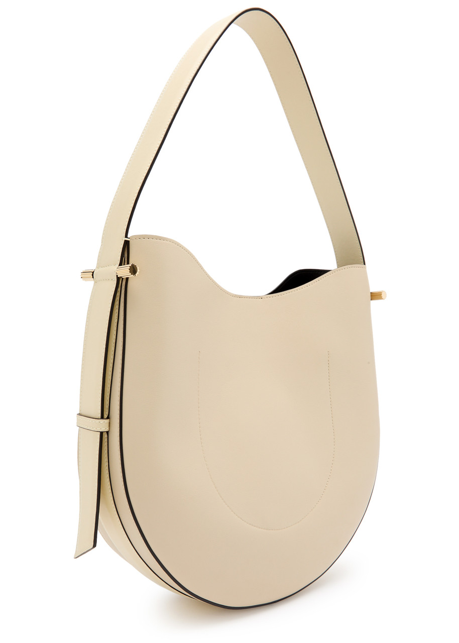 Victoria Beckham Dia Leather Shoulder Bag In Ivory