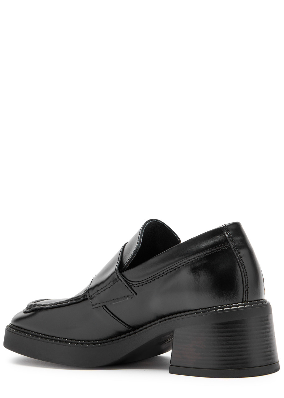 Miista Leather Loafers In Black