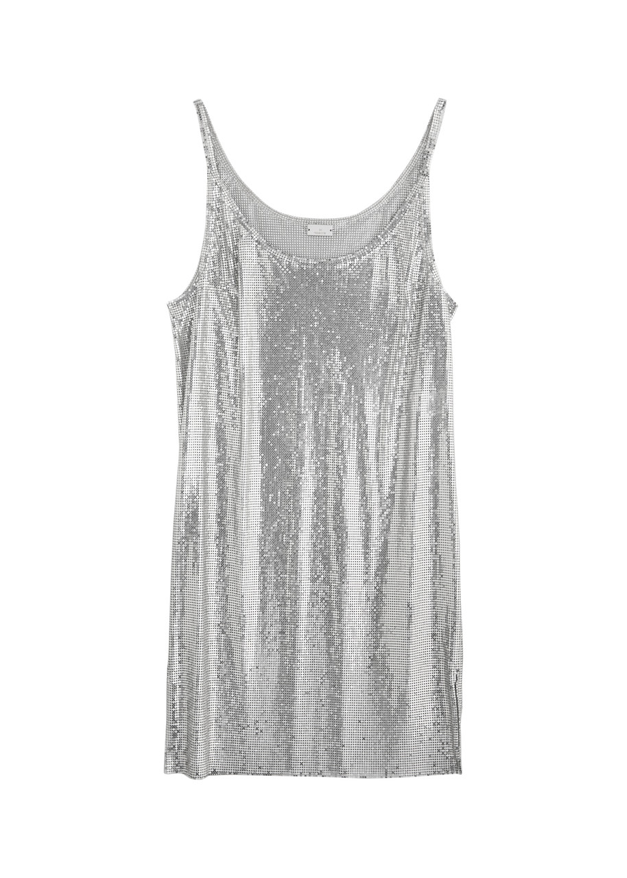 Rabanne Chainmail Mini Dress - Silver - 38 (UK10 / S)