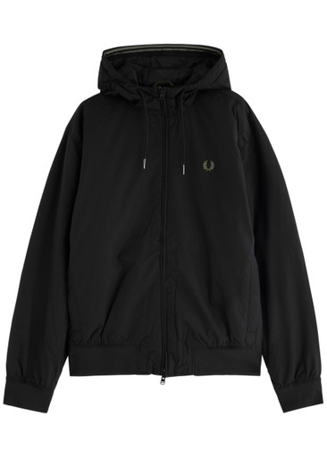 XL BEAMS FRED PERRY Shell Jacket BLACK