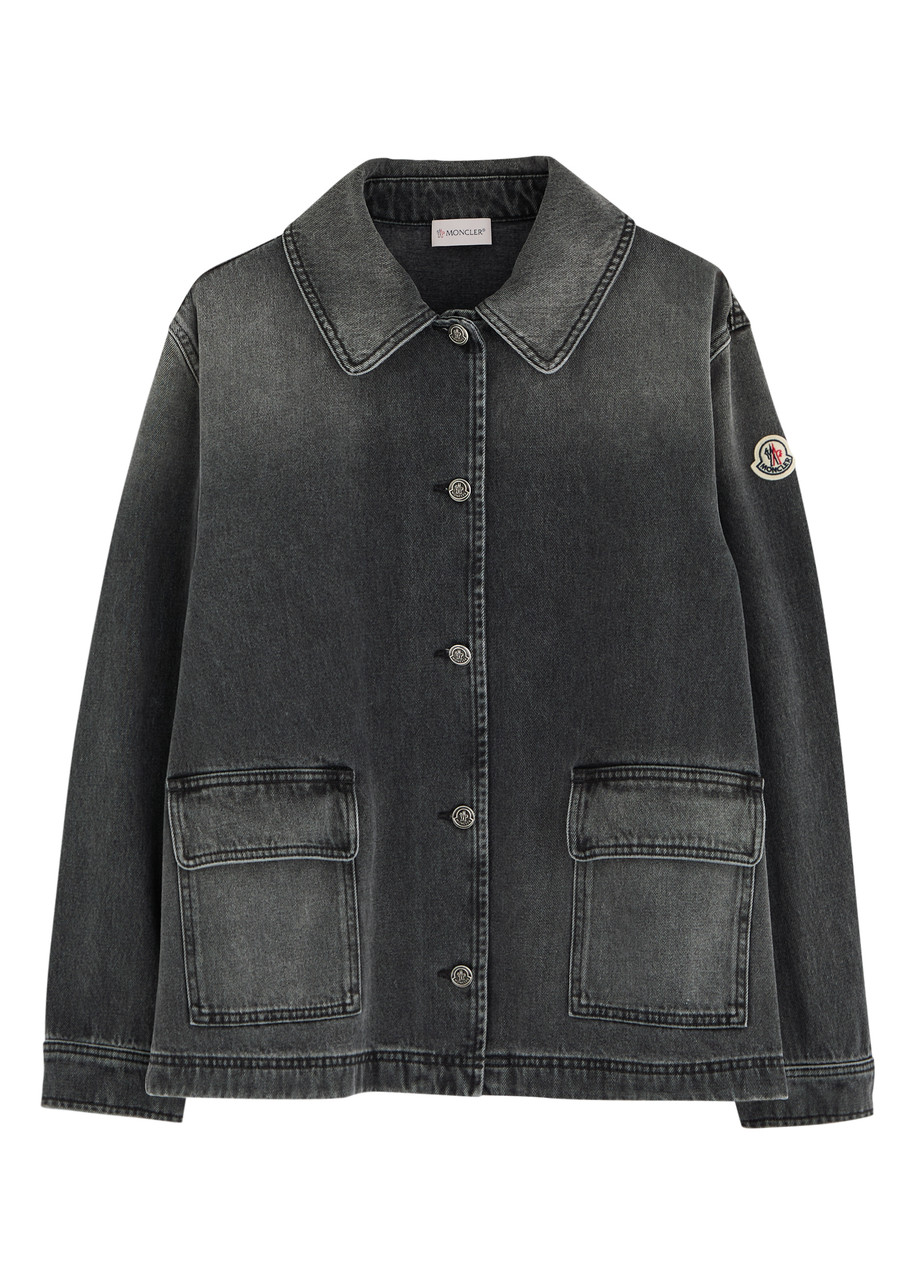 Moncler Faded Denim Jacket - 42 (UK10 / S)