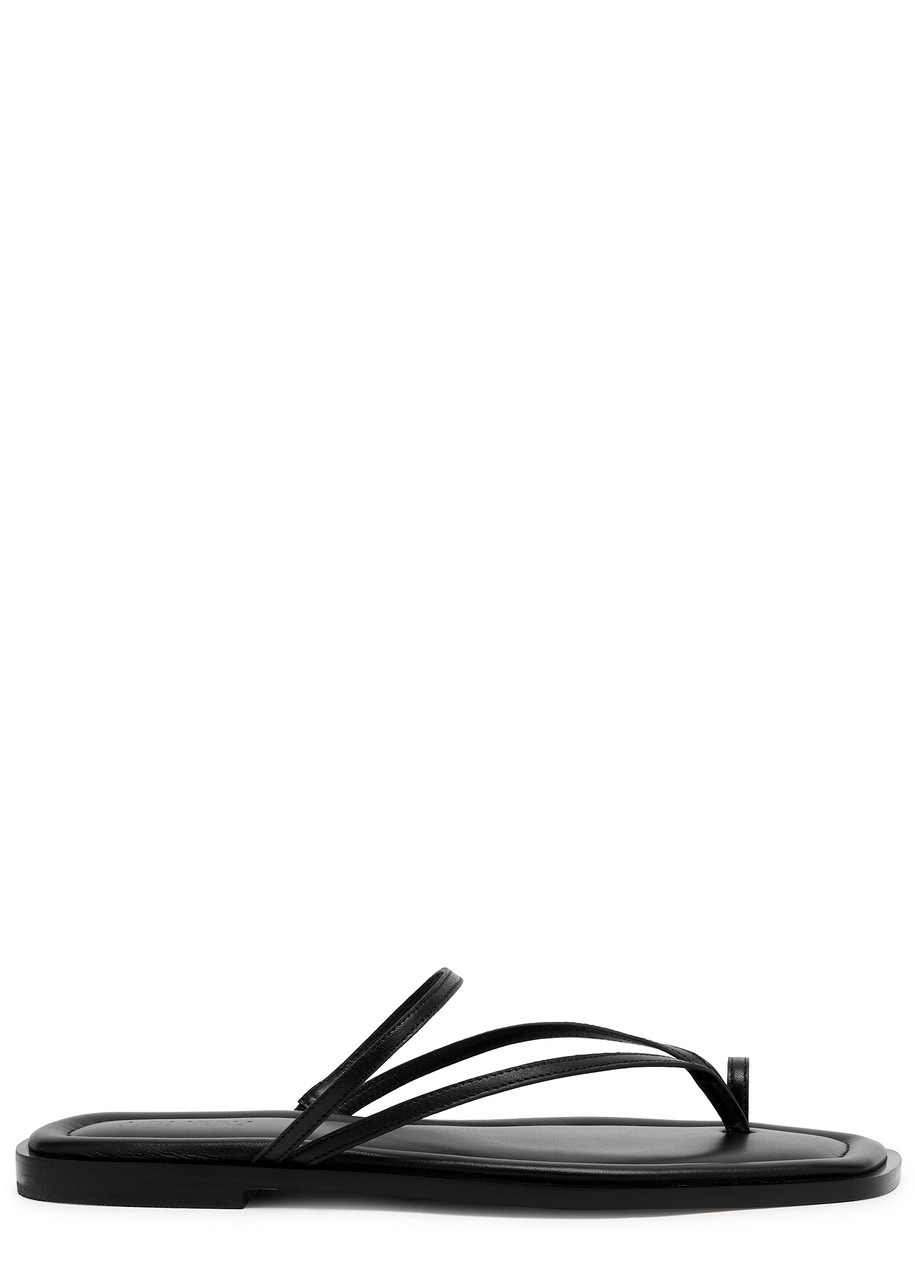 A.emery Turner Leather Sandals - Black