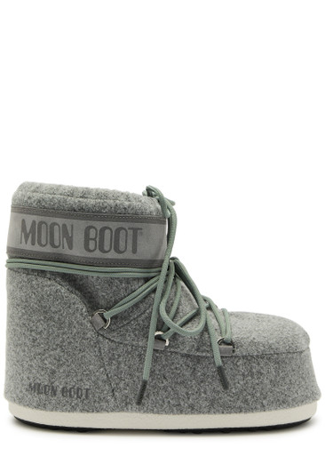 MOON BOOT: Icon Low padded felt snow boots
