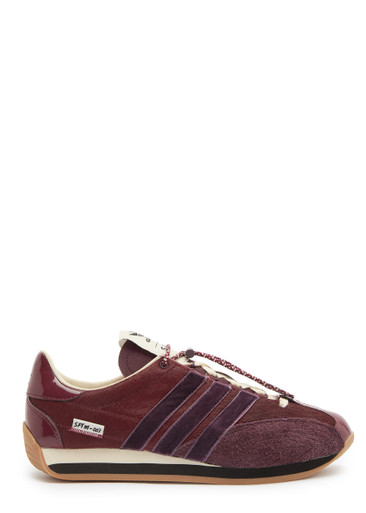ADIDAS X SONG FOR THE MUTE Country OG panelled calf hair sneakers