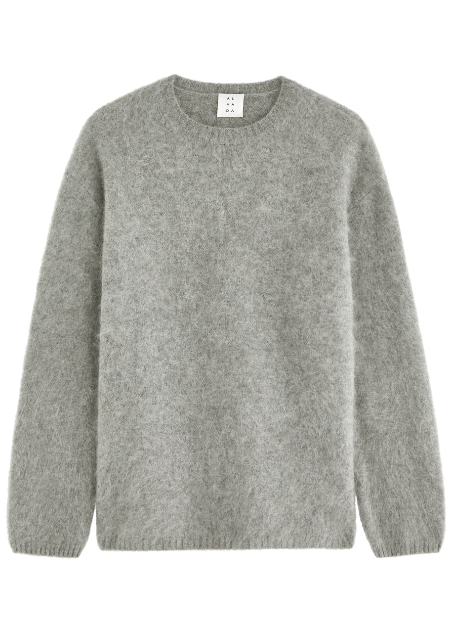 Almada Label Floy Cashmere Jumper - Grey - M (UK12 / M)