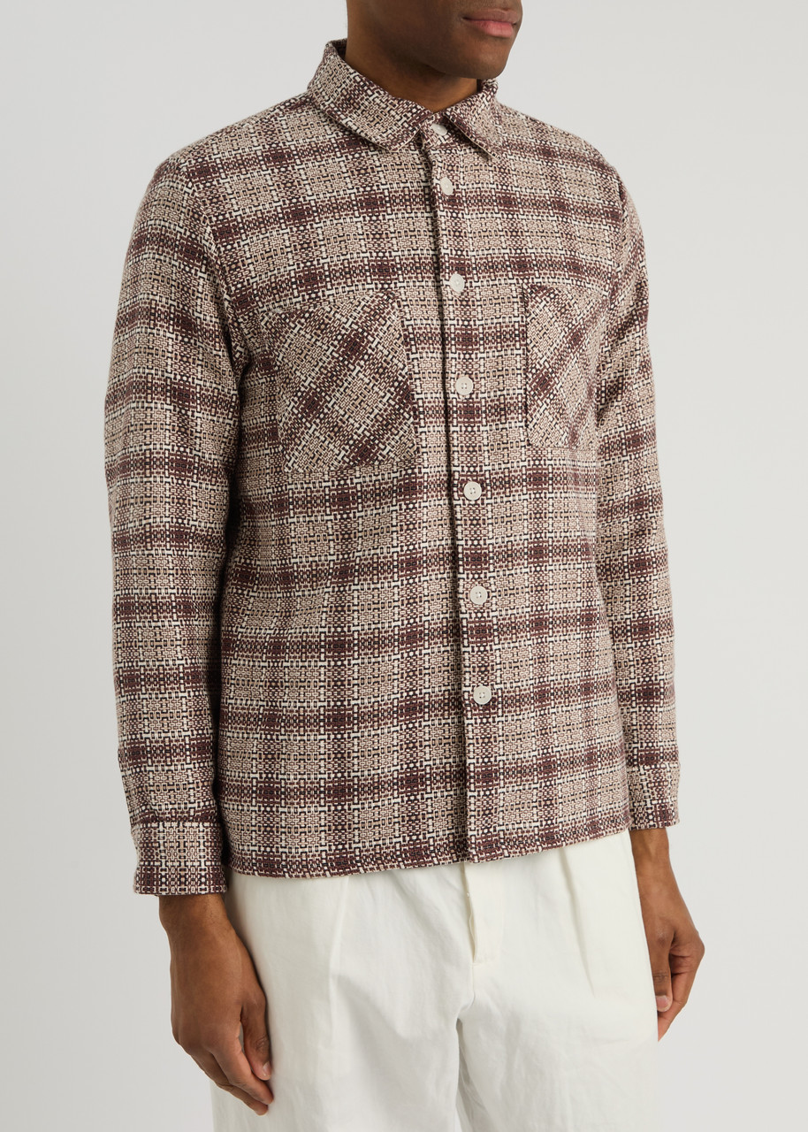 Wax London Whiting Cotton-blend Overshirt In Cream