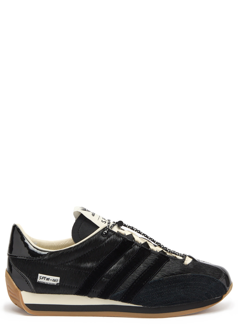Adidas X Song For The Mute Country OG Panelled Calf Hair Sneakers - White And Black - 7.5 (IT40.5 / UK7.5)