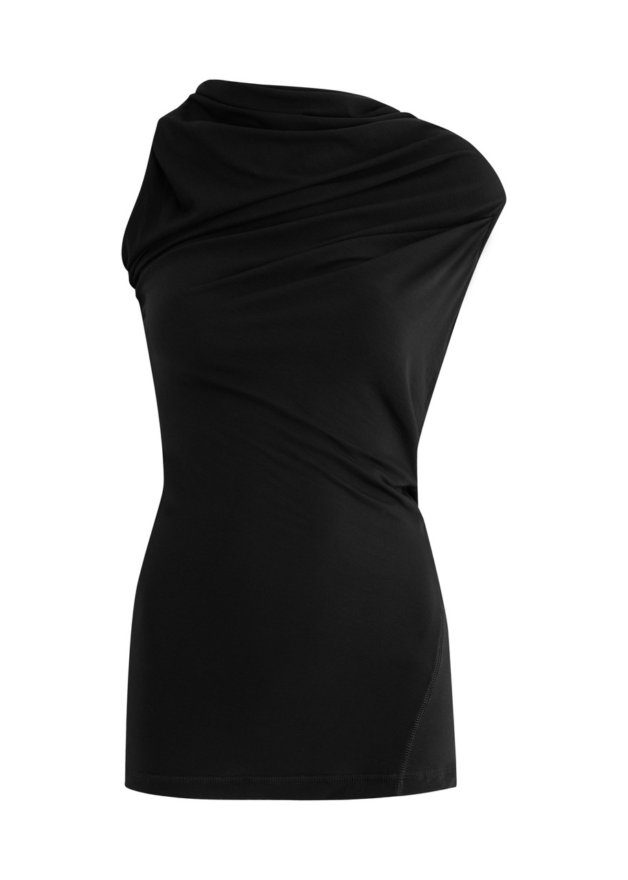 Helmut Lang Sleeveless Wind Top In Black
