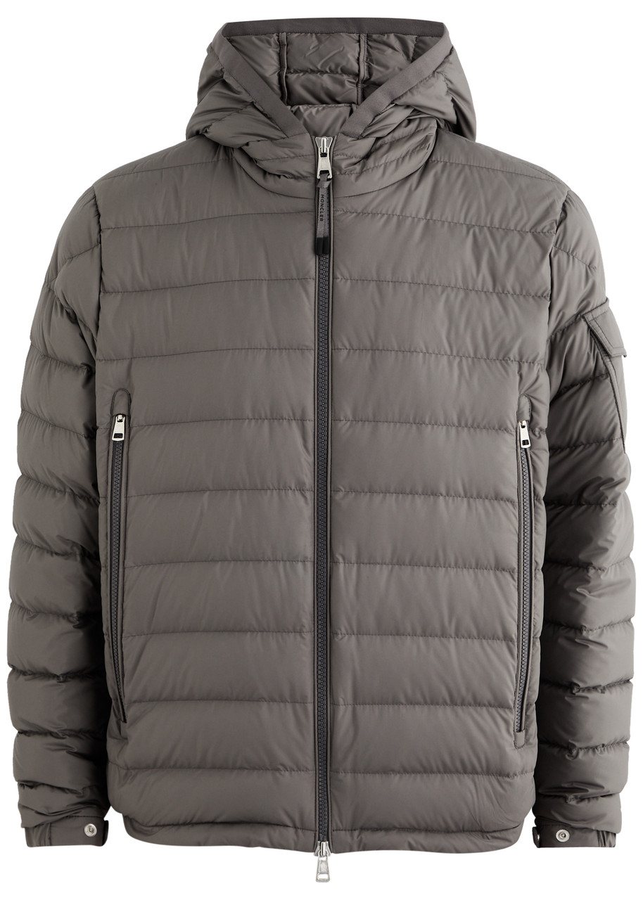 Moncler Galion Quilted Shell Jacket - Grey - 5 (UK44 /xxl)