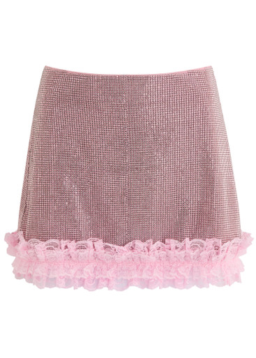 【CHRISTOPHER KANE】glitter flower skirt Christopher Kane Midi Glitter Flower Skirt | ModeSens