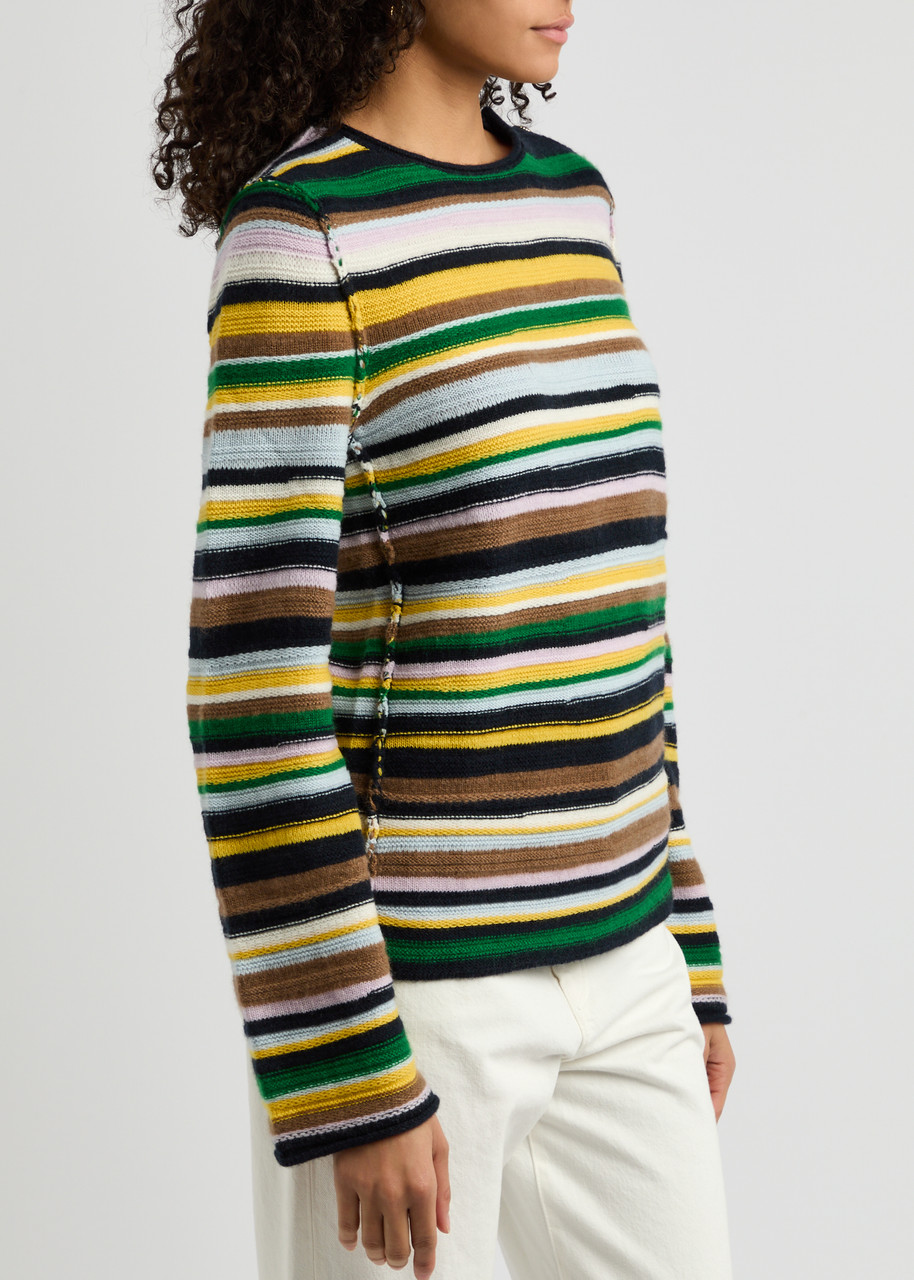 Dorothee Schumacher Colorful Luxury Striped Cashmere Pullover In Multicoloured 1