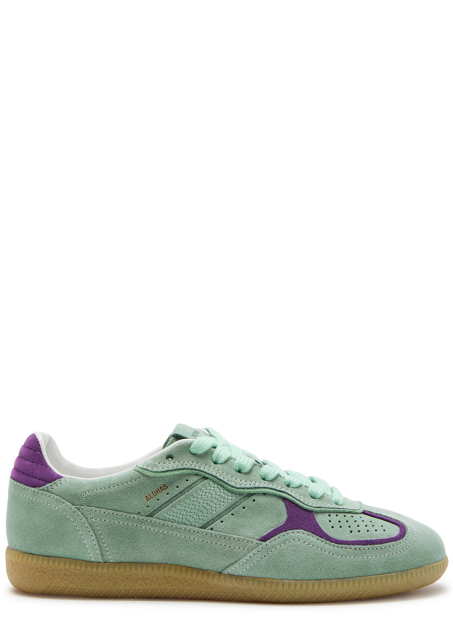 Alohas Tb.490 Low-top Suede Sneakers In Turquoise