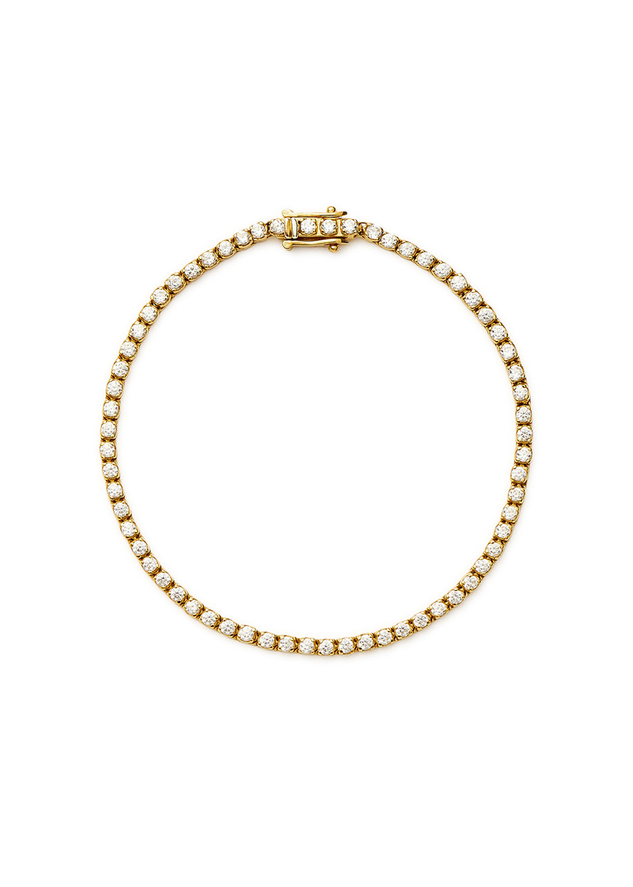 Missoma Classic Tennis 18kt Gold Vermeil Bracelet - S