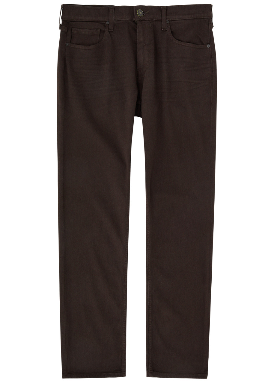 Paige Normandie Straight-leg Stretch-denim Jeans - Brown - 32 (W32 / M)