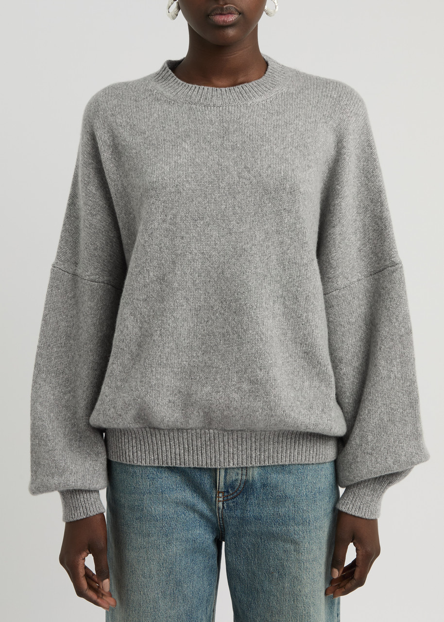 Khaite Marguax Cashmere Sweater In Grey