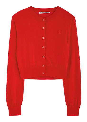 トップス 2025AW WOOL KNIT LOGO CARDIGN eaphi WOOL KNIT LOGO CARDIGAN