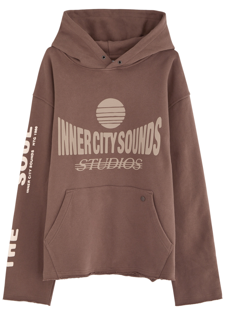 Honor The Gift Studio Hooded Cotton Sweatshirt - Brown - M