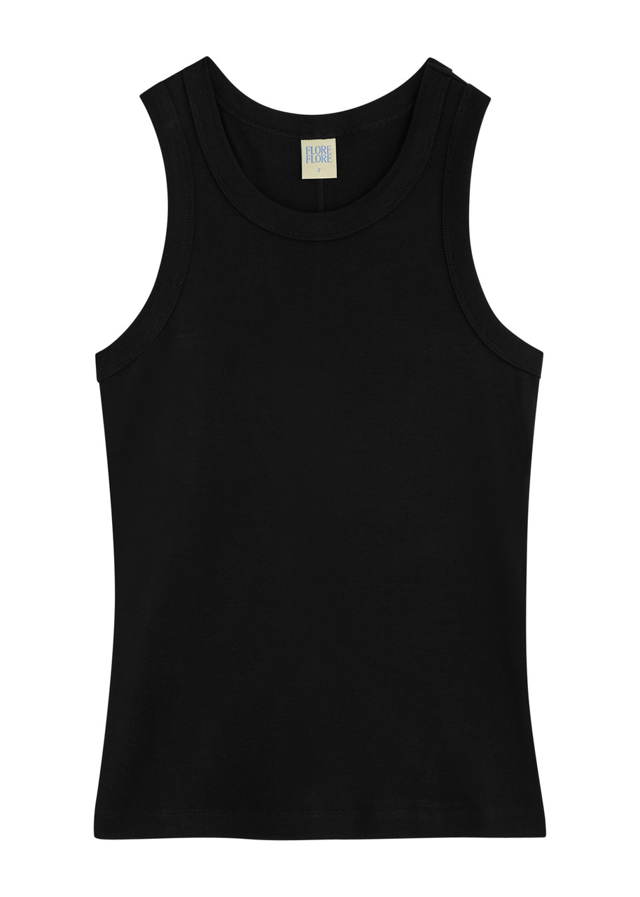 Flore Flore Hannah Cotton Tank In Black