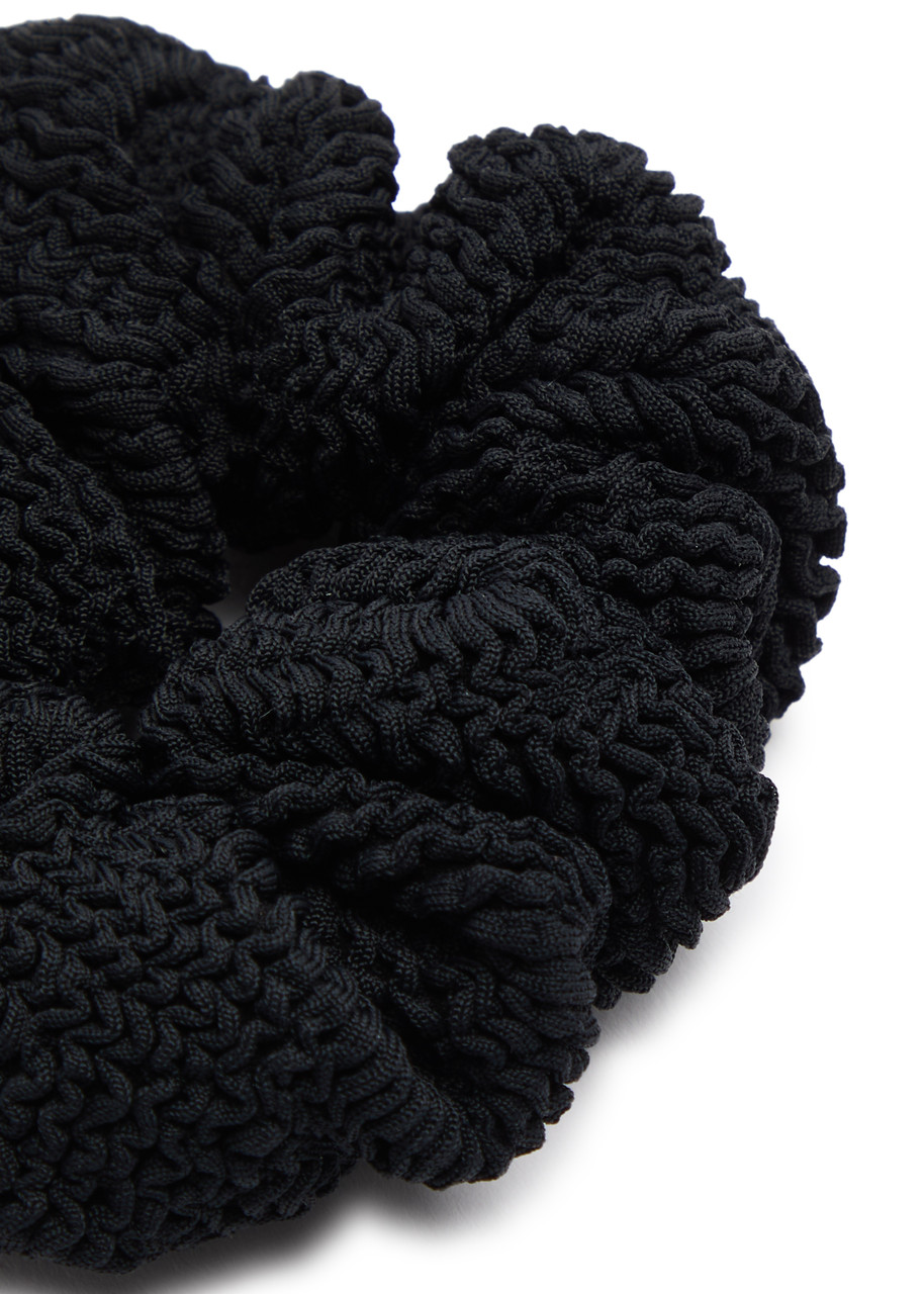  Hunza G Crinkle Scrunchie - Black - One Size 