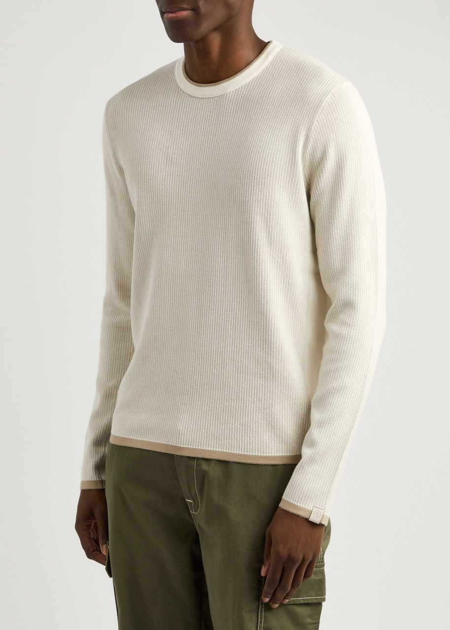  Rag & Bone Harvey Cotton-blend Jumper - Ivory - Xl 