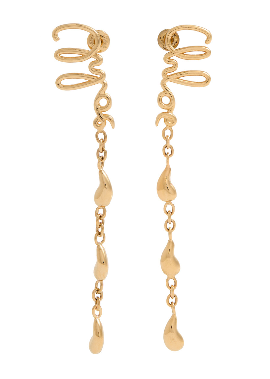 Chloé Iconic Dangling Earrings For Pierced Ears In Gold